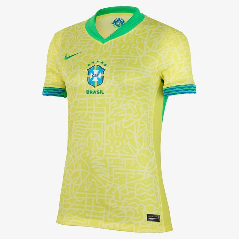 Camisa feminina Seleção Brasileira 2024/25 Home + 🎁 5 Presentes