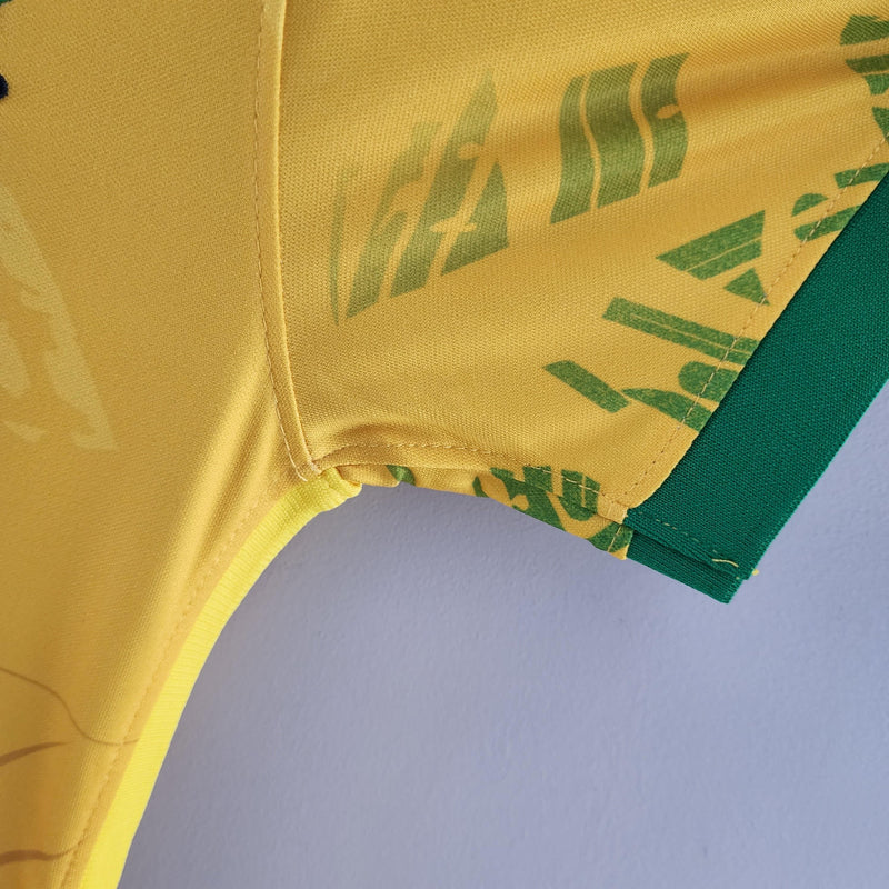 Camisola Feminina Seleção Brasil 2022/22 Amarelo Conceito