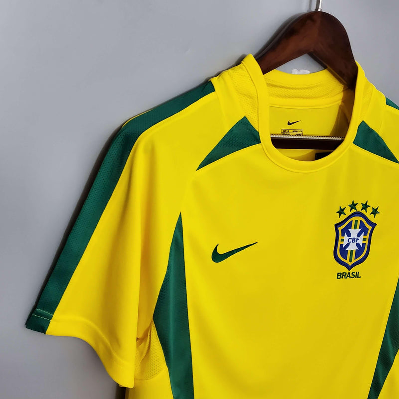 Camisola Retrô Seleção Brasil 2002 - Penta