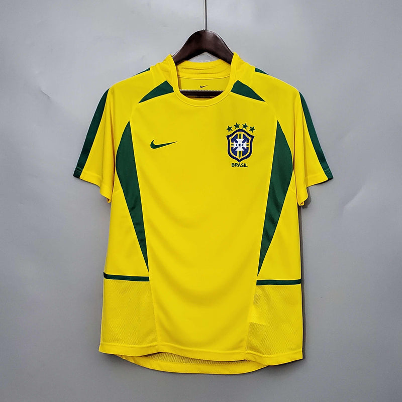 Camisola Retrô Seleção Brasil 2002 - Penta