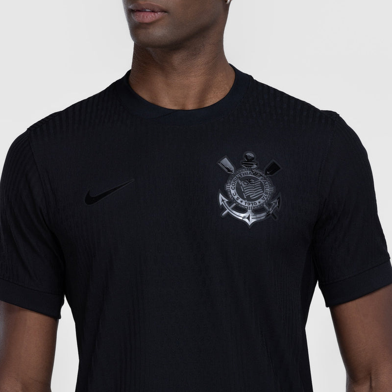 Camisa Corinthians Versão Jogador 2024/2025 Preta - Lançamento COM PATROCINADORES