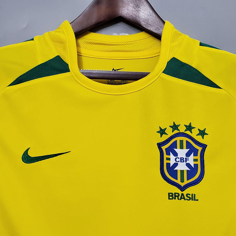 Camisola Retrô Seleção Brasil 2002 - Penta