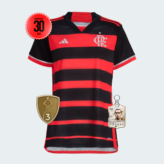 Camisa Flamengo Home Feminina 2024/2025