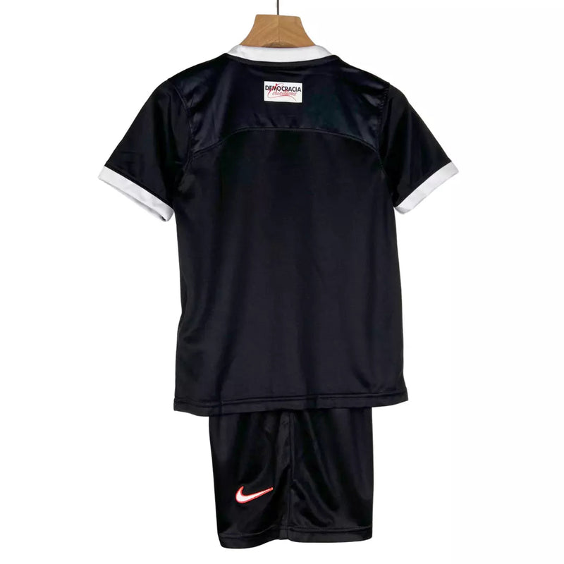 Conjunto Infantil Corinthians Preto 2023/2024 - Lançamento