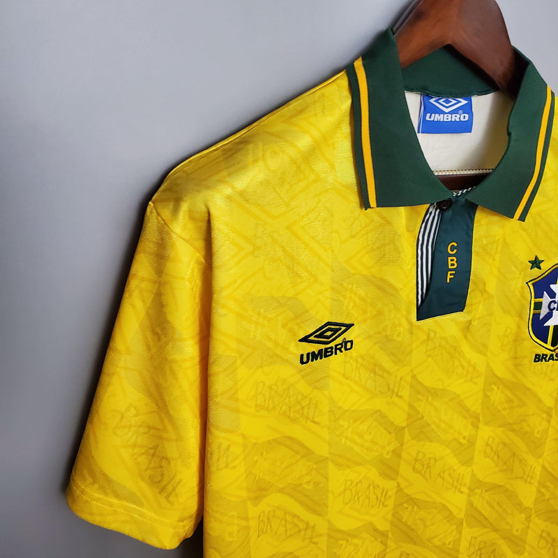 Camisola Retrô Seleção Brasil 1991/93 Home