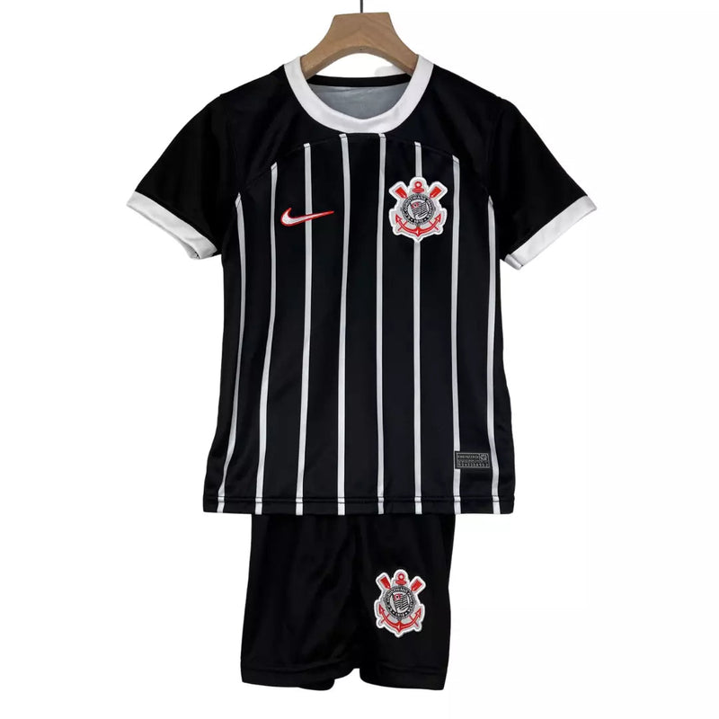 Conjunto Infantil Corinthians Preto 2023/2024 - Lançamento