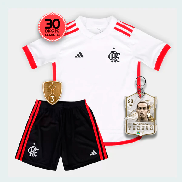 Kit Infantil Flamengo Away 2024/2025