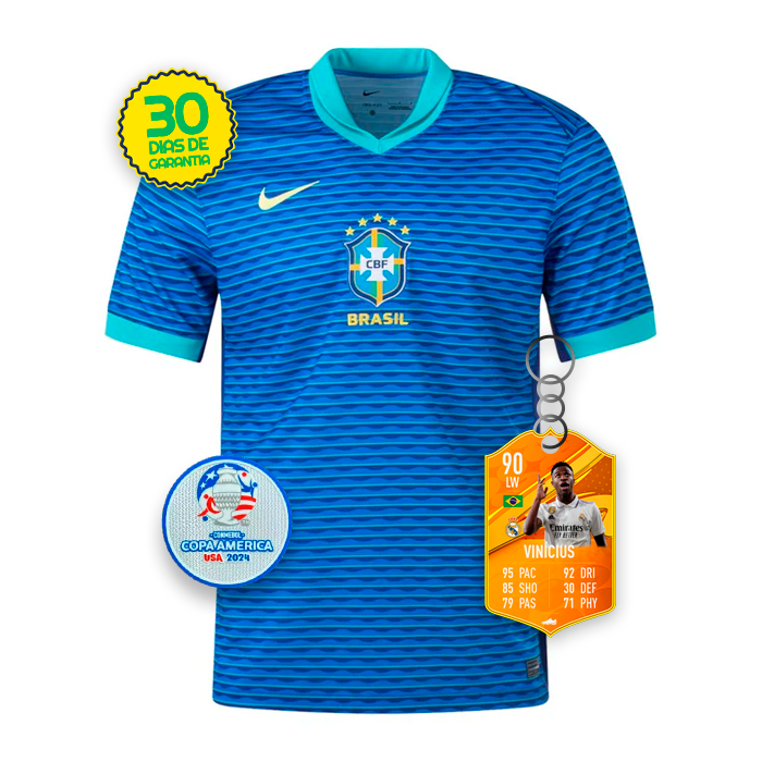 Camisa Seleção Brasileira 2024/25 Away + 🎁 5 Presentes