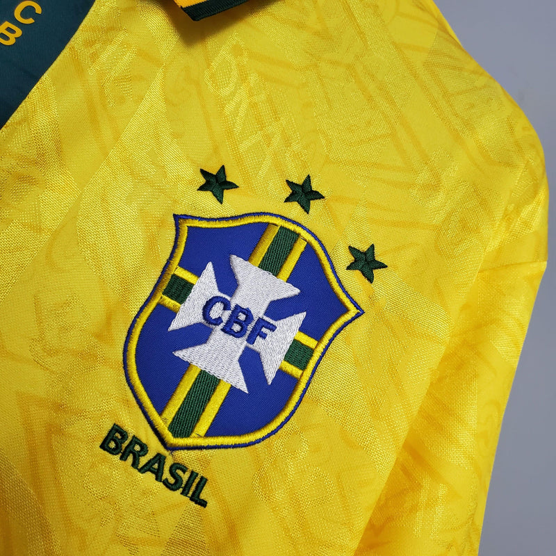 Camisola Retrô Seleção Brasil 1991/93 Home