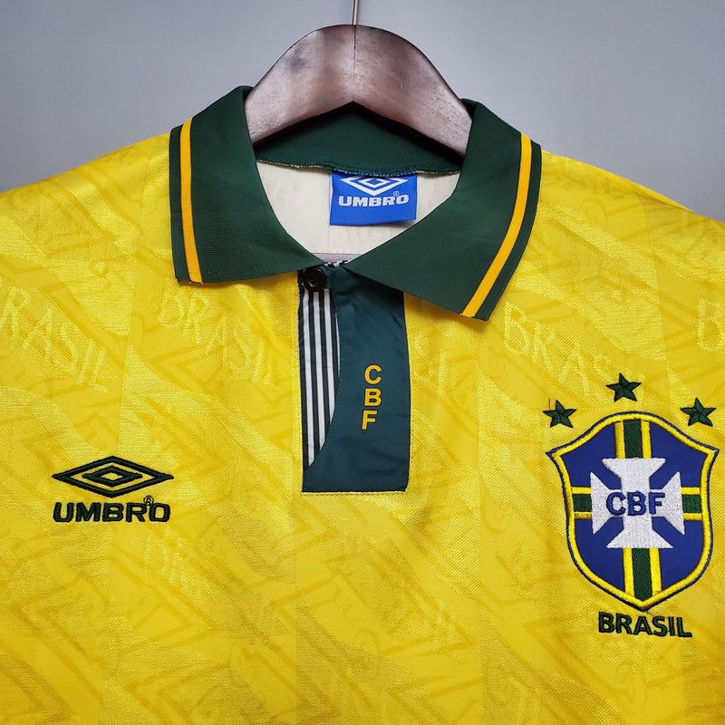 Camisola Retrô Seleção Brasil 1991/93 Home