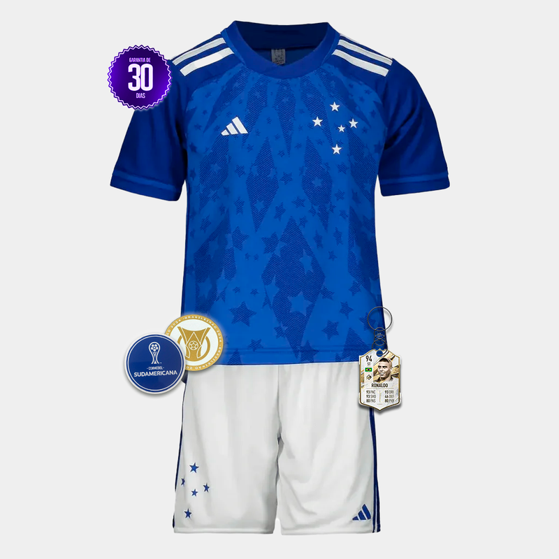 Kit Infantil Cruzeiro Primeiro Uniforme 2024/2025